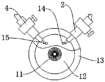 Accurate oiling device for producing hardware