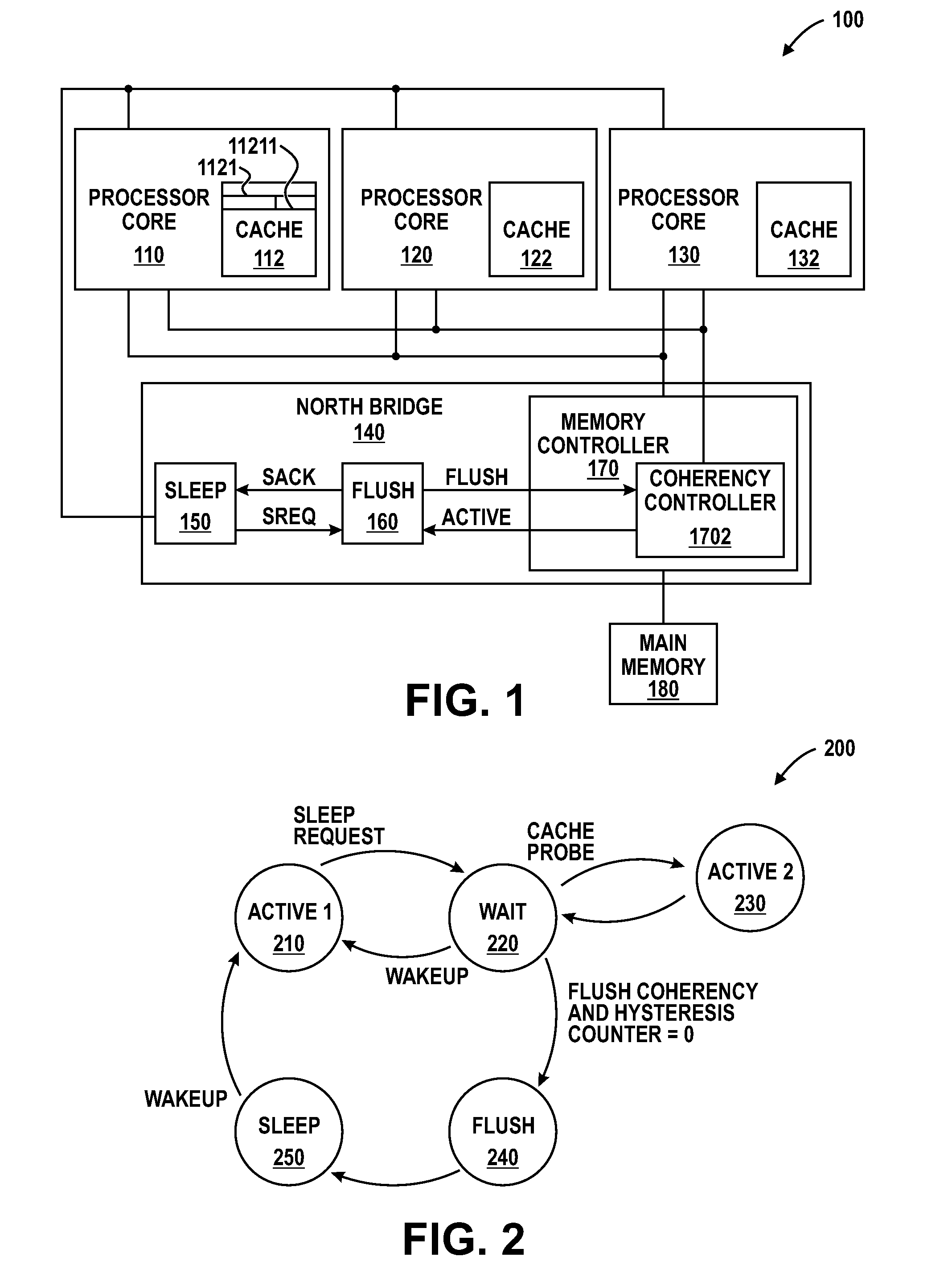 Processor power management and method