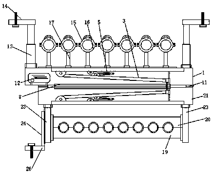 Communication network cable wire arranging frame