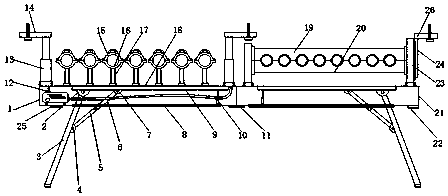 Communication network cable wire arranging frame