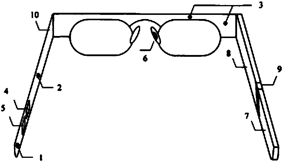 Body physiological status monitoring glasses
