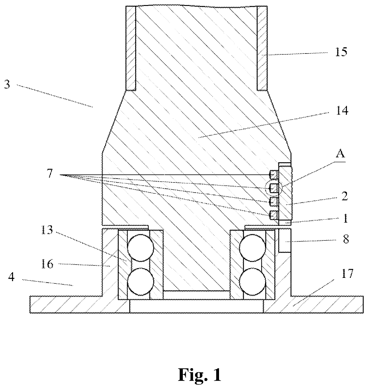 Device for Switching Operating Modes of a Dynamic Pylon