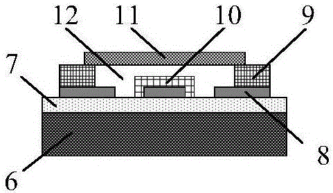 Clamped beam T-shaped junction direct heating on-line known frequency microwave phase detector