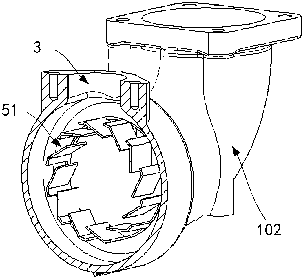 EGR mixing device and internal combustion machine