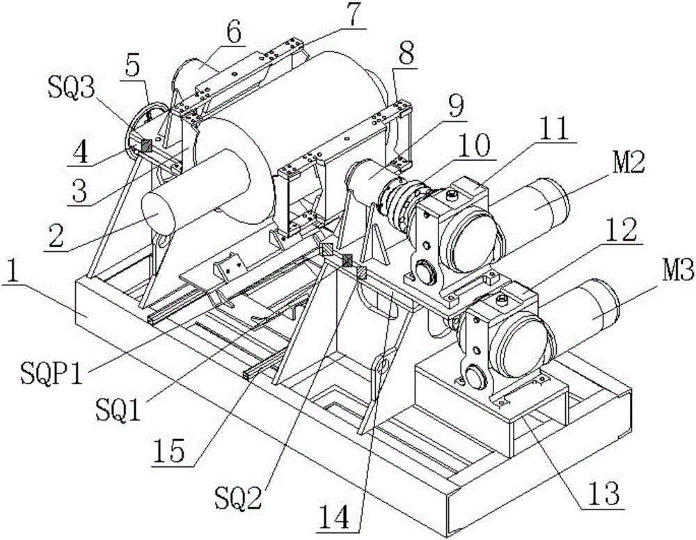 Overturning device for alternating-current traction motor rotor