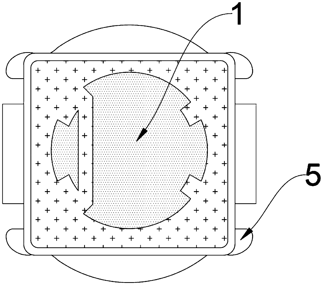 High-efficiency three-dimensional lamp cup type LED support