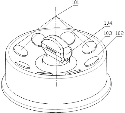 Focus positioning treatment device and system thereof