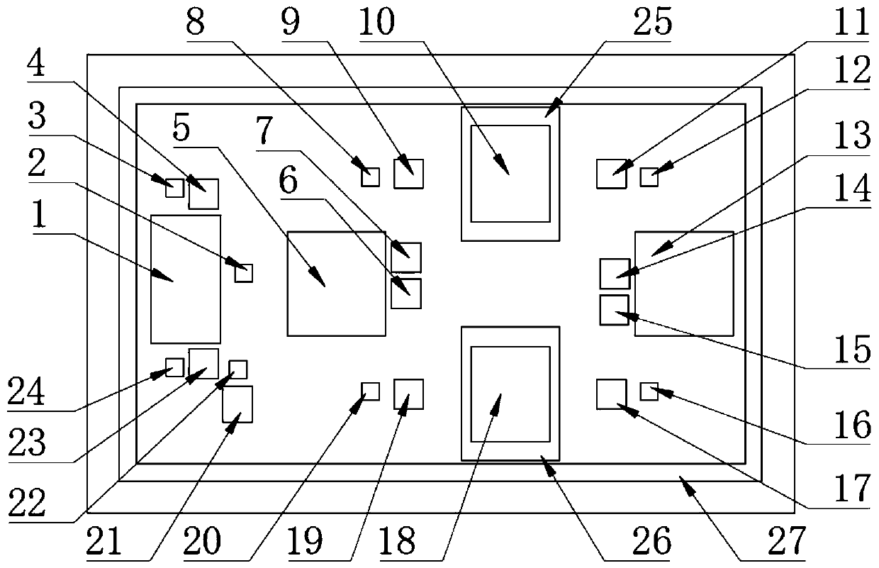 Surface acoustic wave switch filtering module based on RF-SiP technology and electronic device