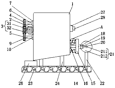 Chemical fertilizer crushing device for agriculture