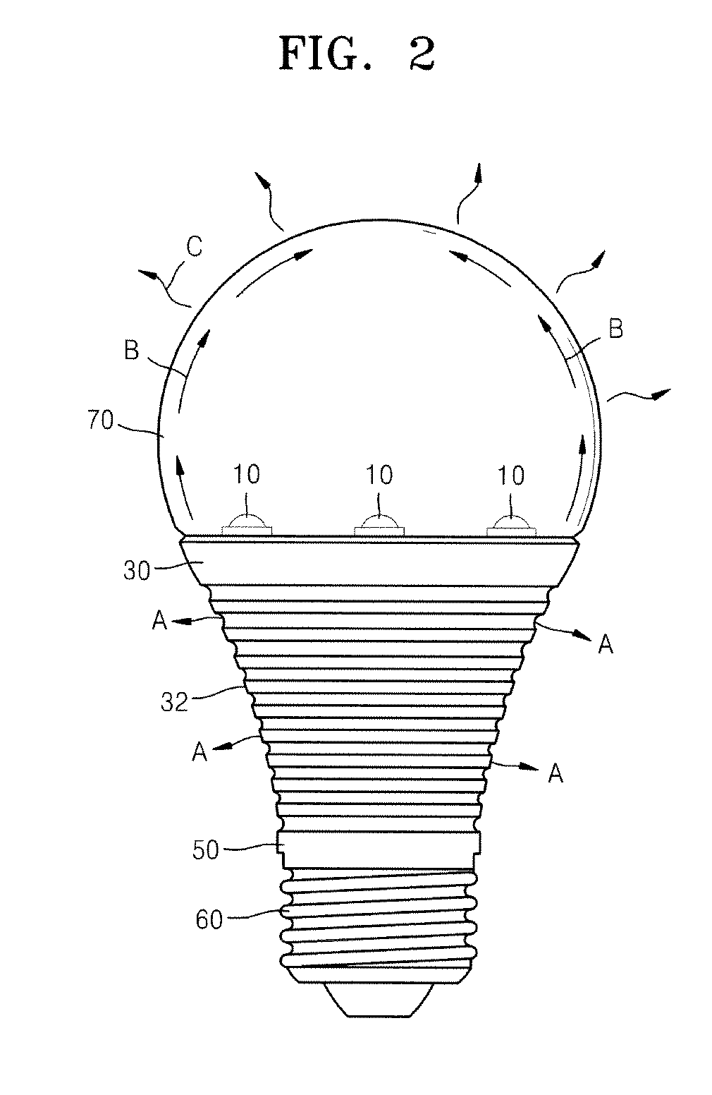 Light emitting diode (LED) lamp