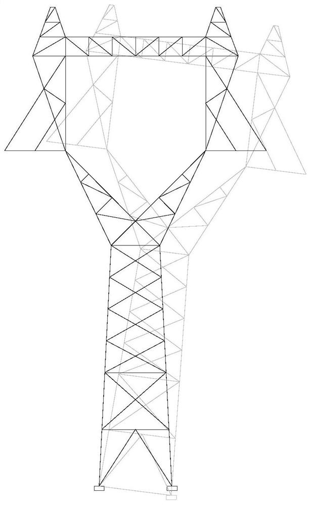 A tower straightening calculation method and device for dealing with uneven settlement in mining area