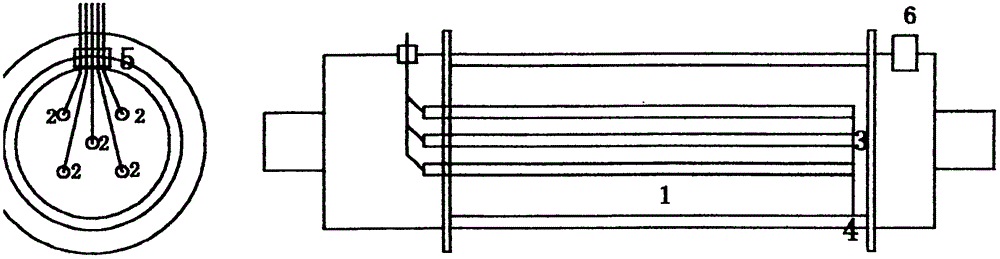 Electrothermal grouping regeneration device of metal particle trap of diesel car