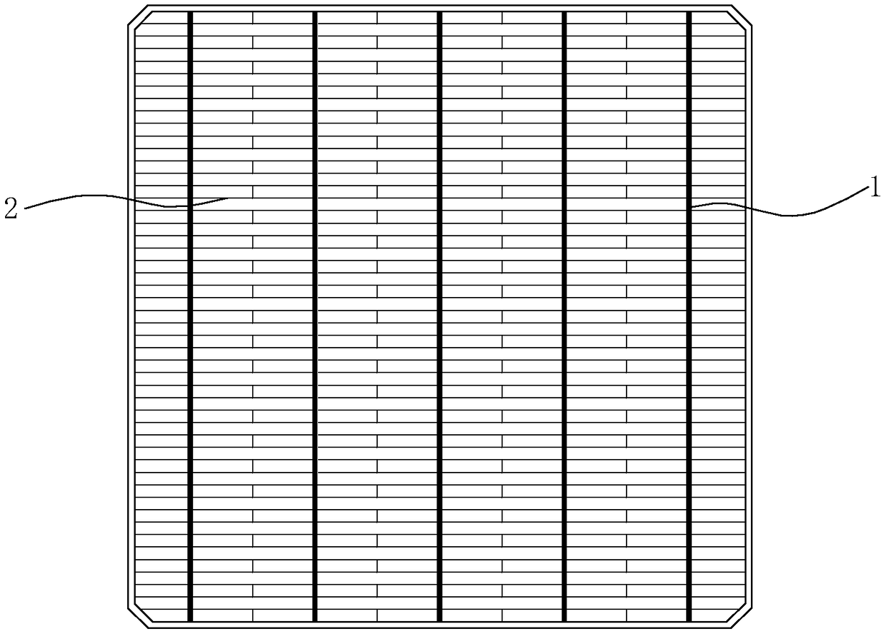 Positive electrode of crystalline silicon solar cell with gate breaking prevention function