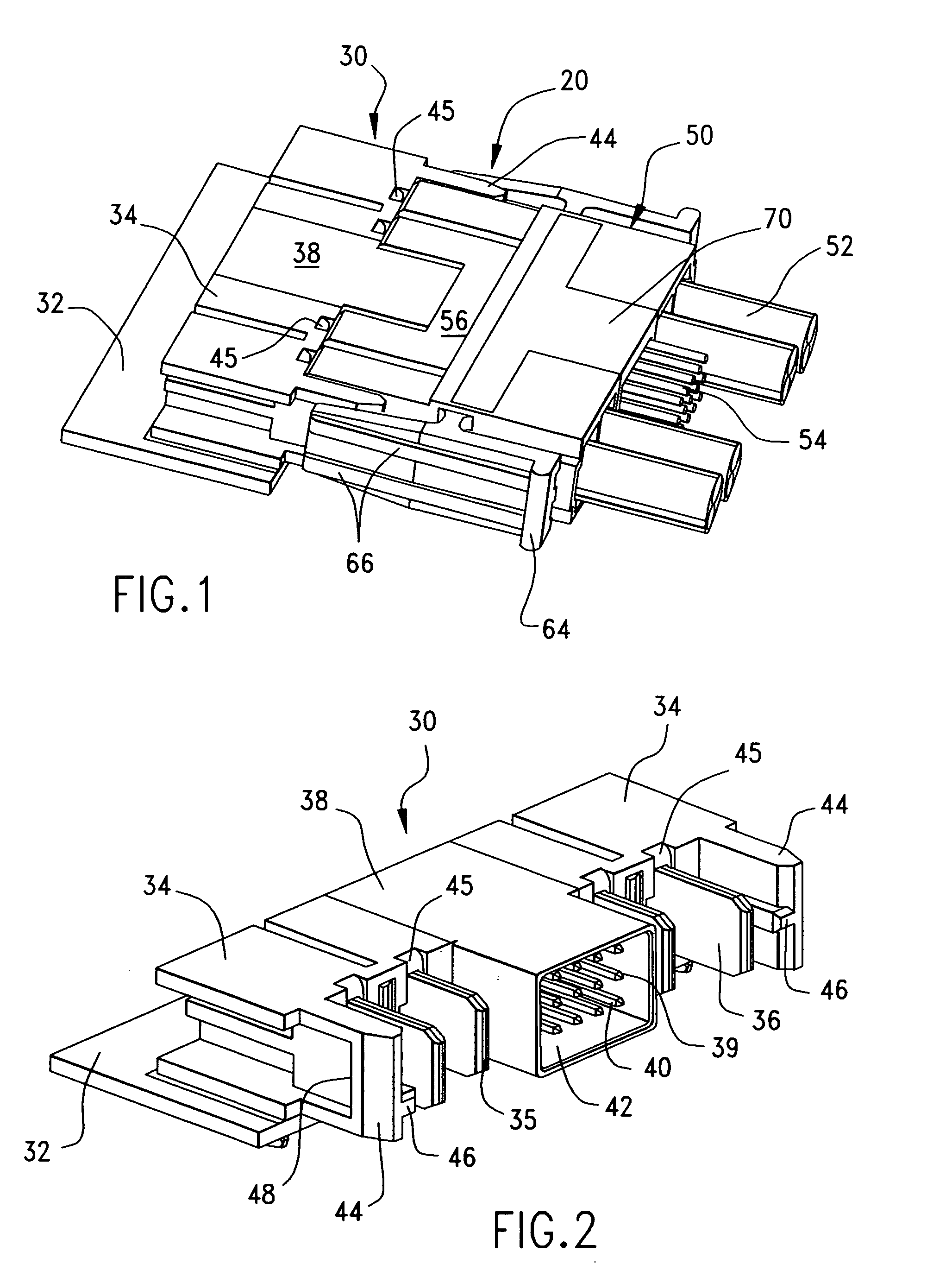 Power connector with integrated signal connector