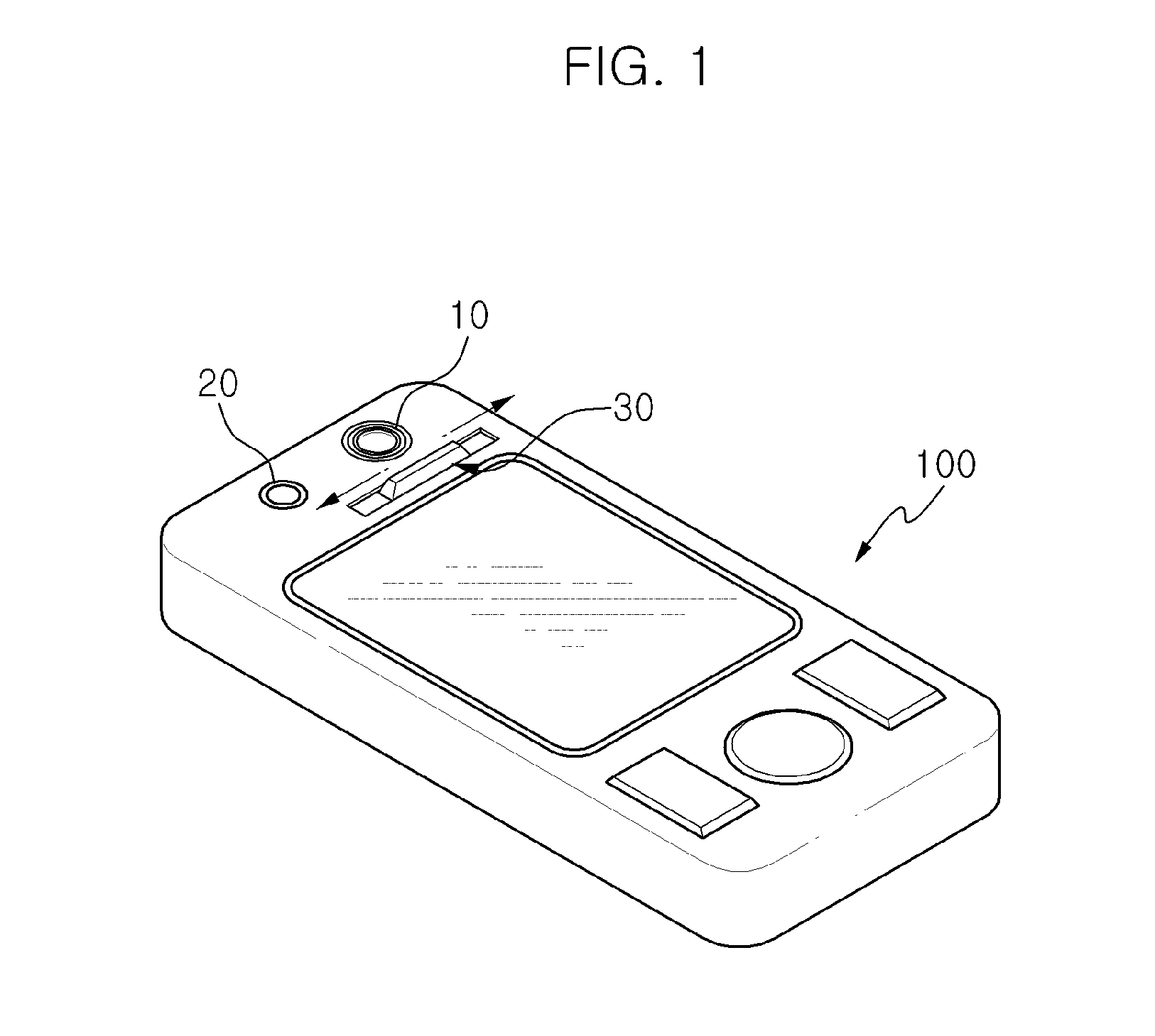 Mobile terminal having gesture recognition function and interface system using the same