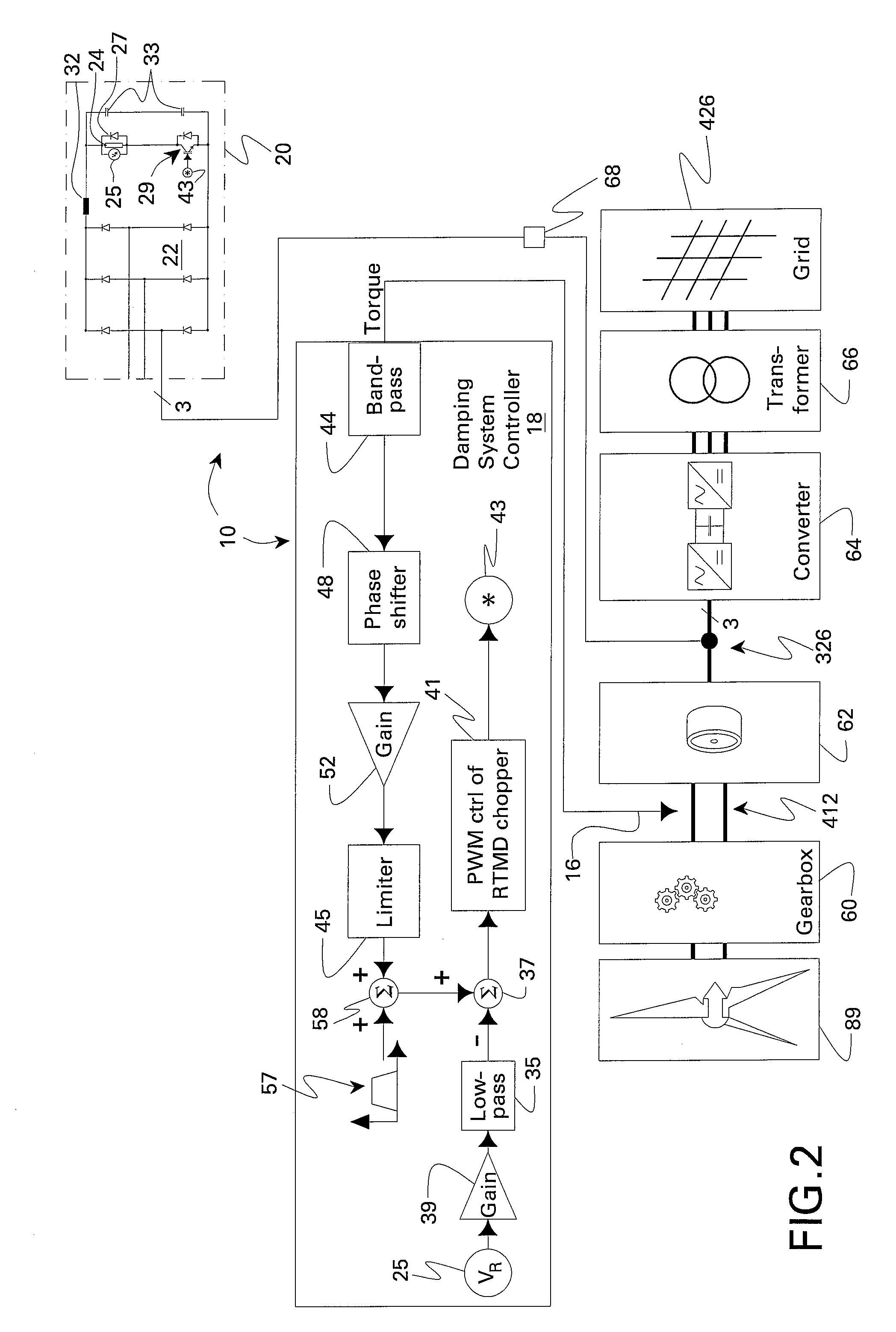 Resistive torsional mode damping system and method