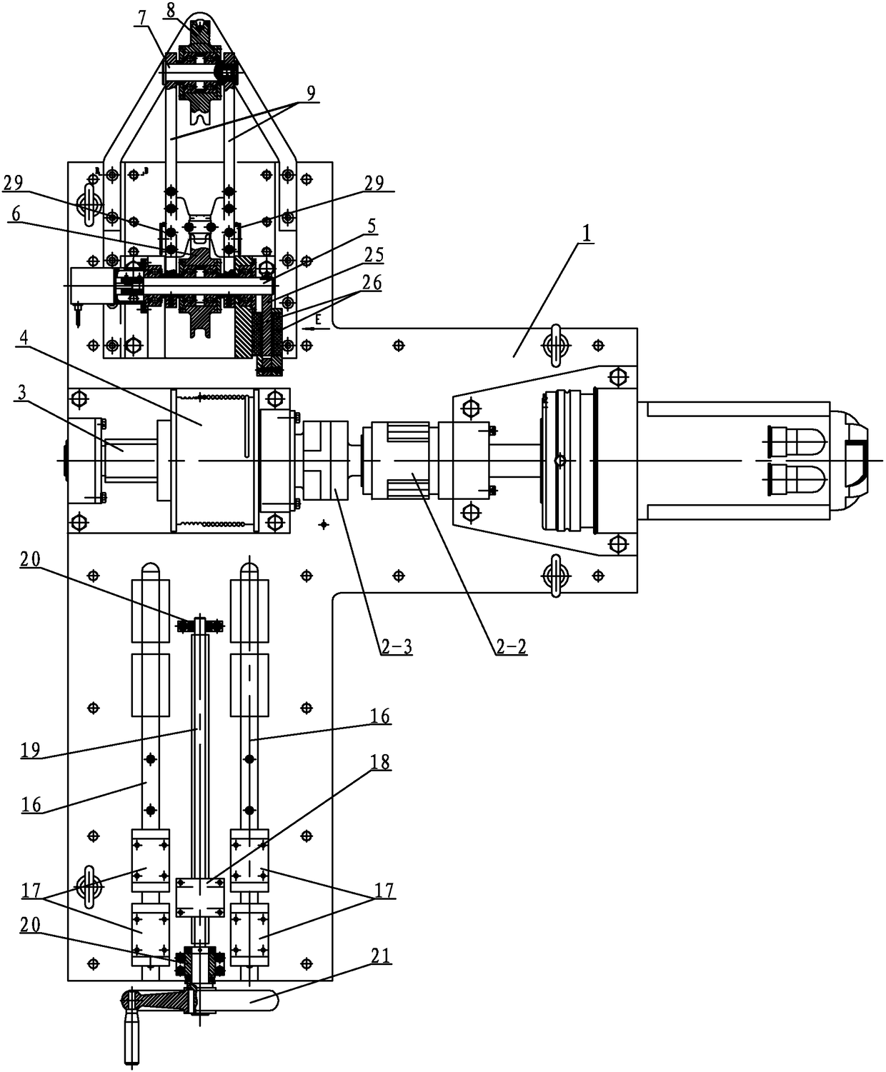 A Microgravity Simulated Tension Control Mechanism with Large Range Adjustable Load