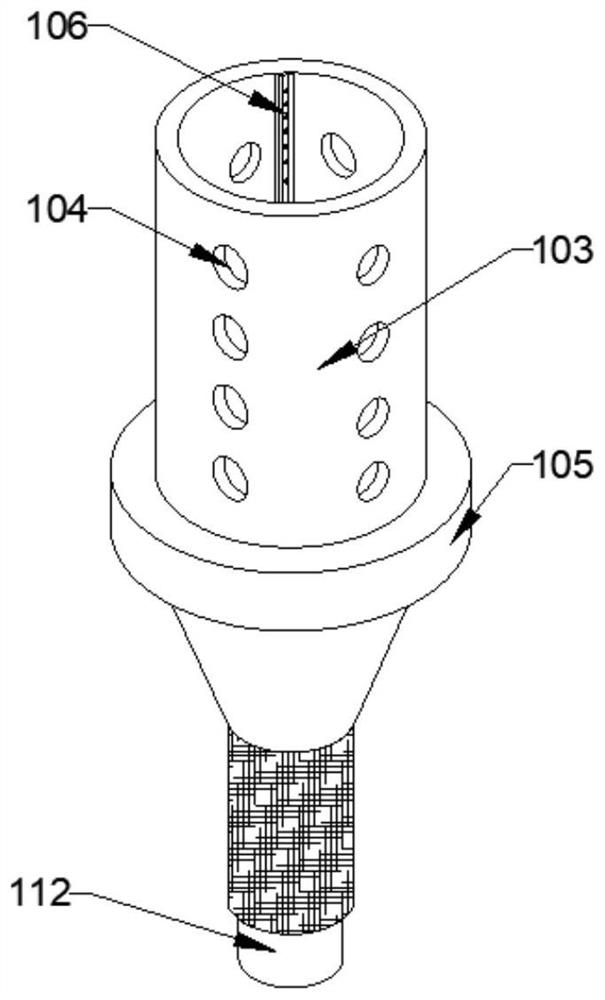 A device for raising ornamental bamboo seedlings capable of reducing root packing