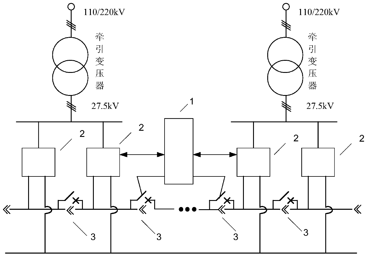 Single-phase power supply device, electrified railway traction power supply system and control method thereof