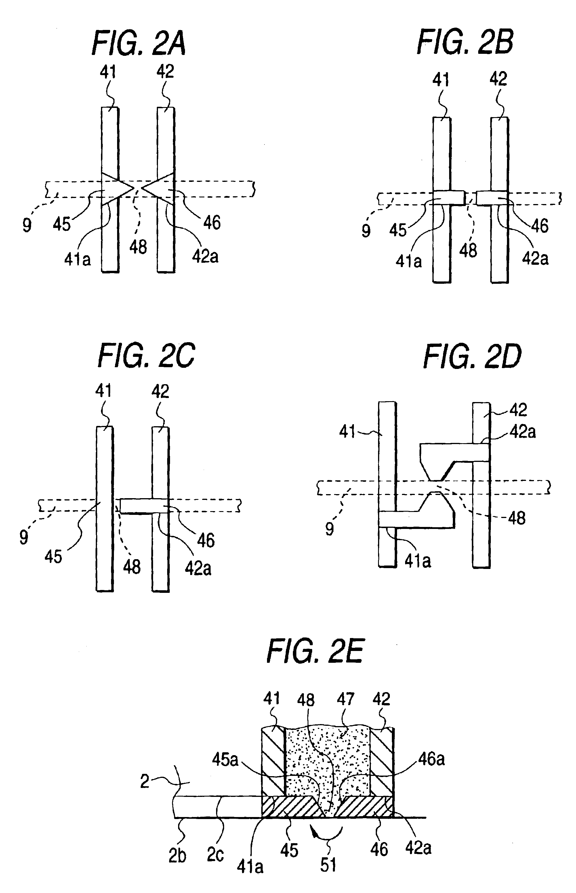 Magnetic head having a magnetic recording element including a pair of connected yoke films and magnetic pole film to form a magnetic gap
