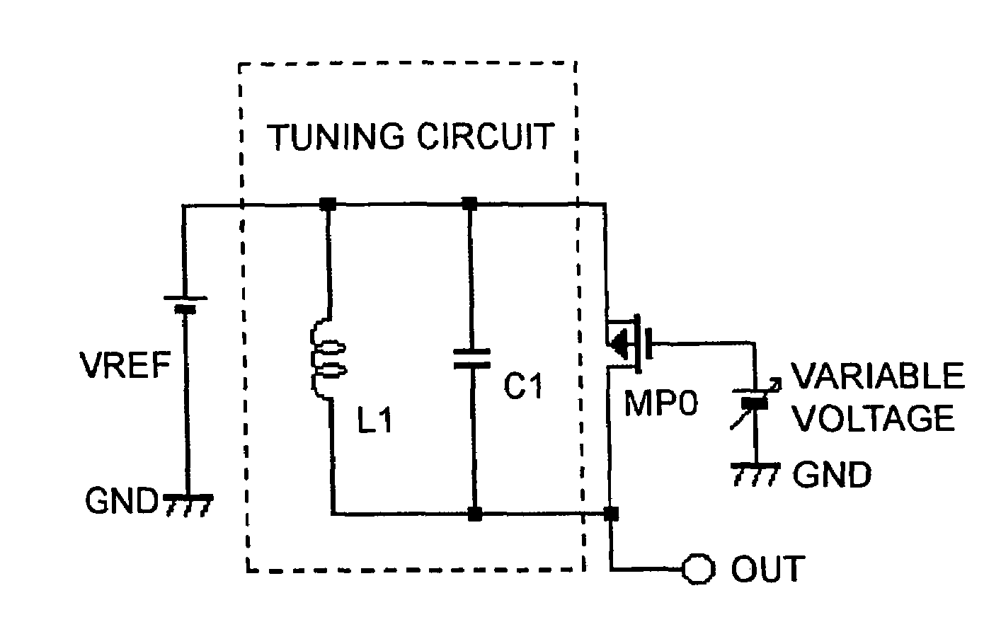 Tuning circuit with amplitude attenuation function and integrated circuit for radio communication apparatus