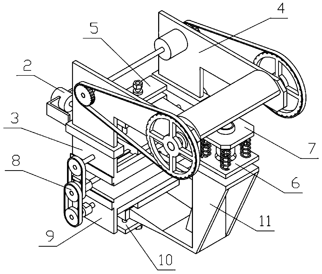 A five-axis stamping robot