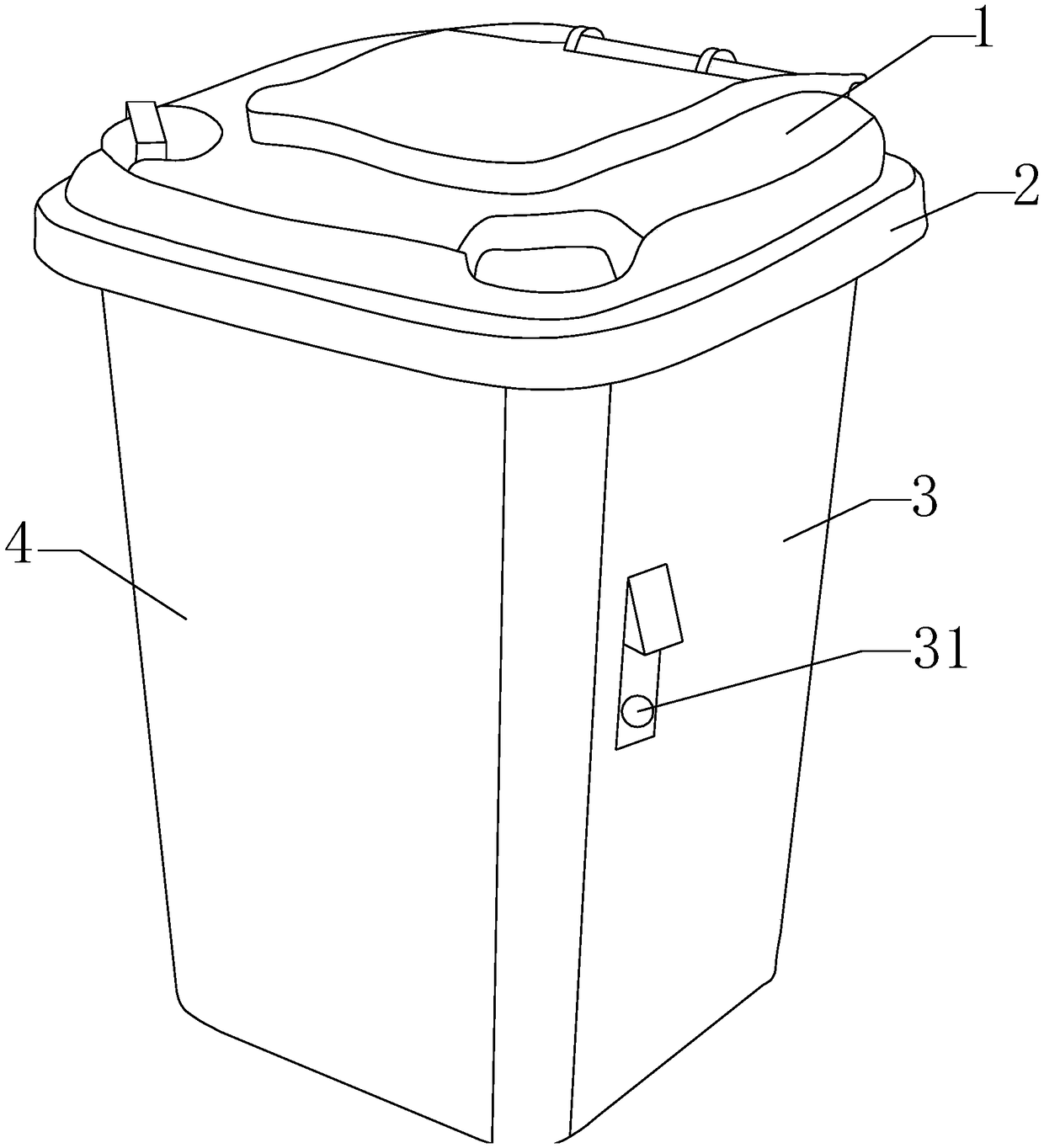 Municipal administration garbage can based on inner adsorption in field of municipal administration environment protection