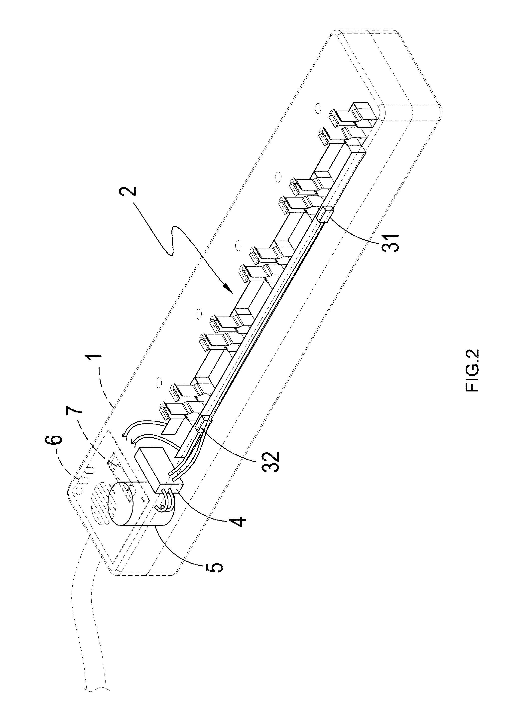 Power socket temperature alarm device