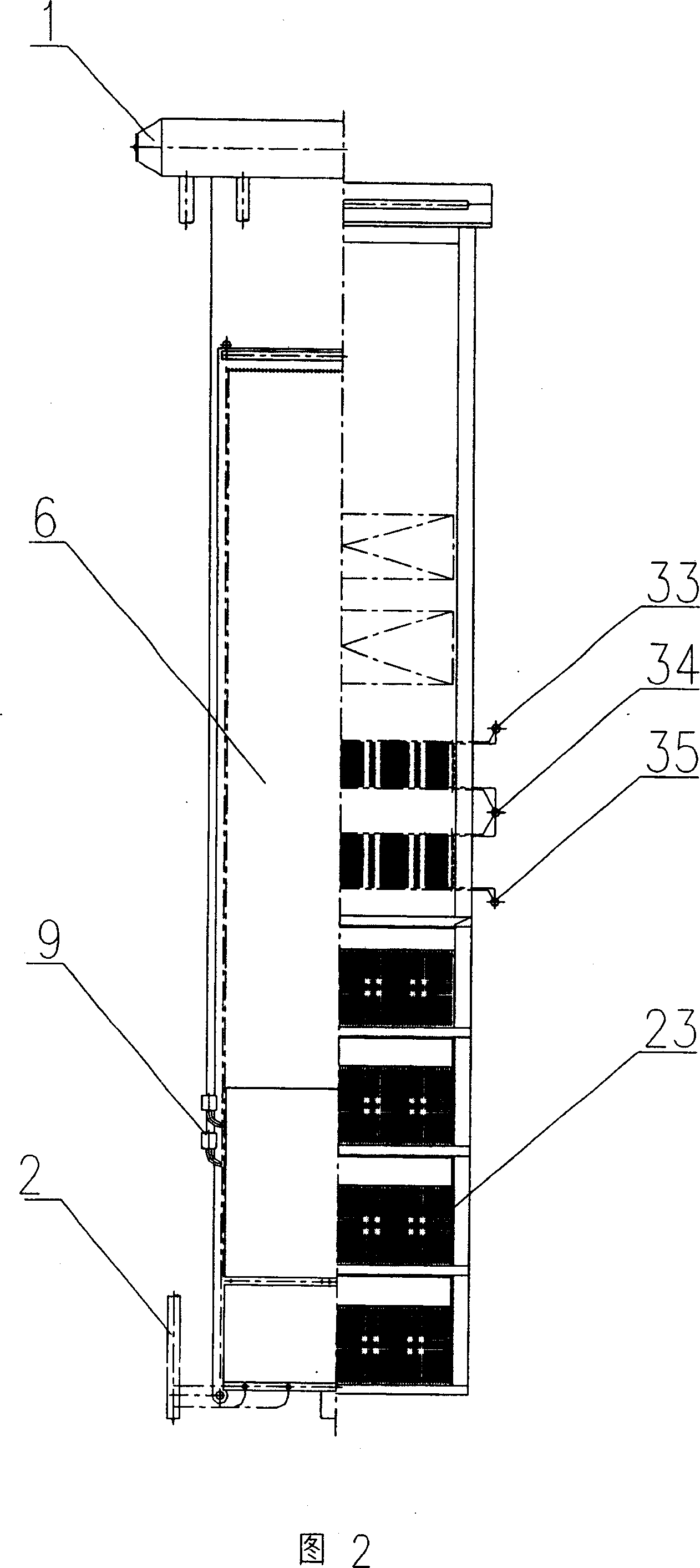 Straw circulation fluidized-bed combustion boiler