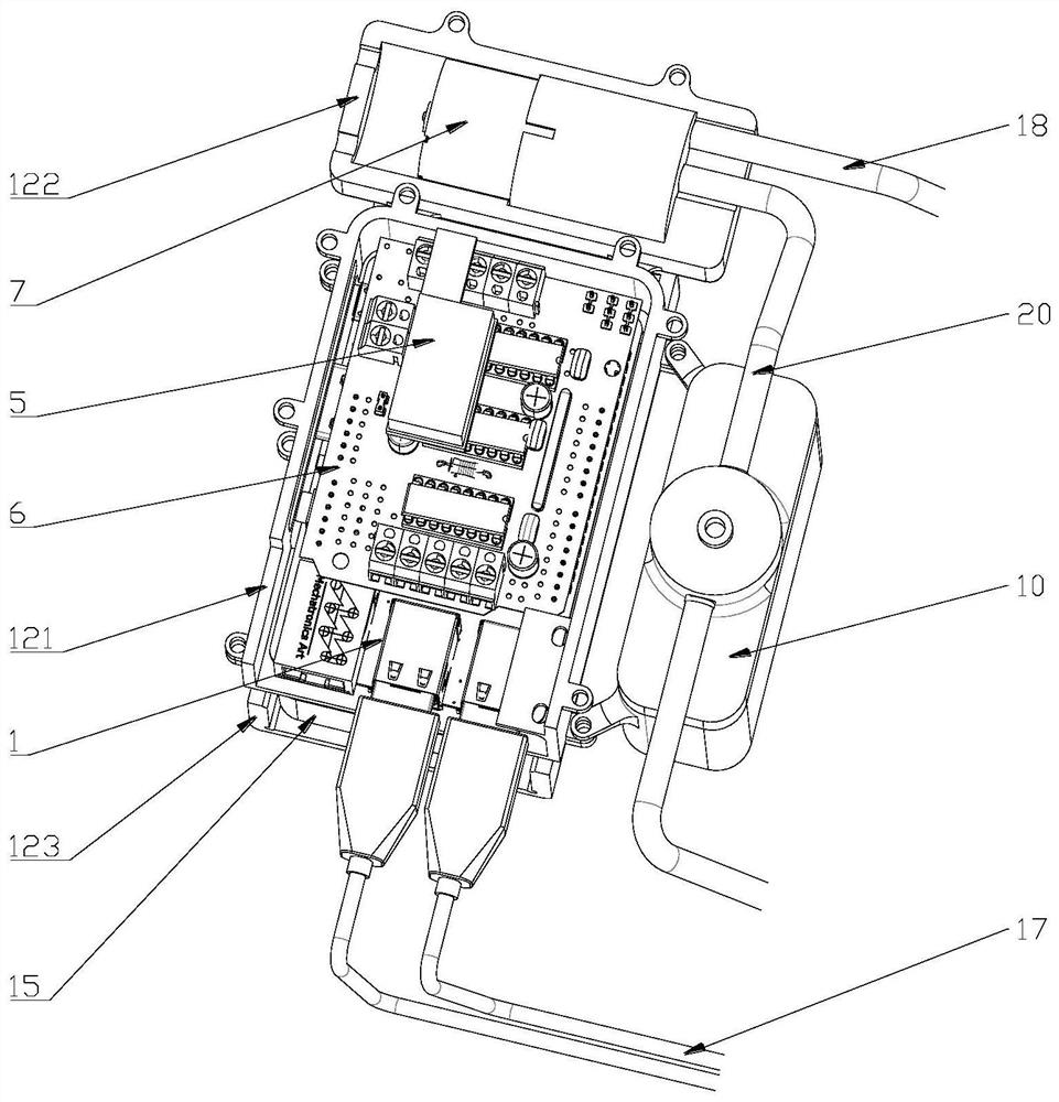 A device for nucleic acid probe detection of automatic discoloration of pesticides