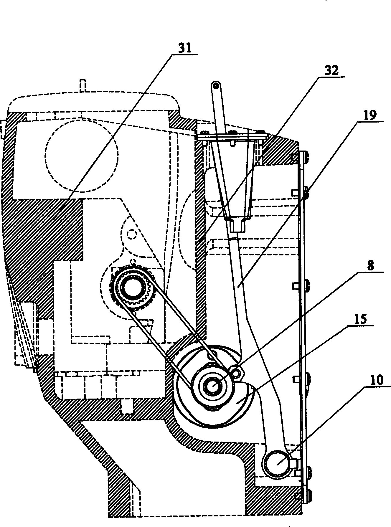 Sewing machine and omni-sealed thread-taking-up mechanism thereof