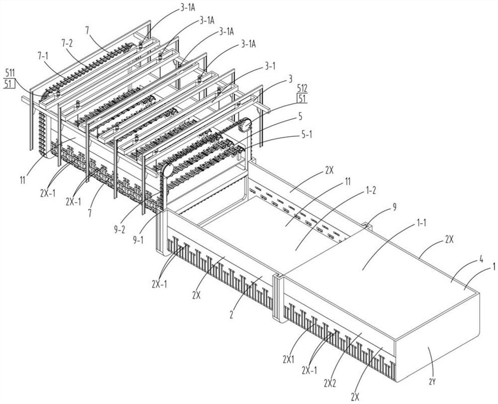 Sinking construction device for cast-in-place underground building