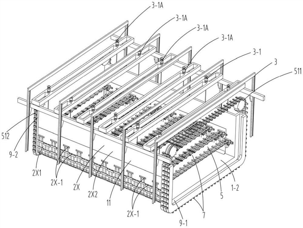 Sinking construction device for cast-in-place underground building