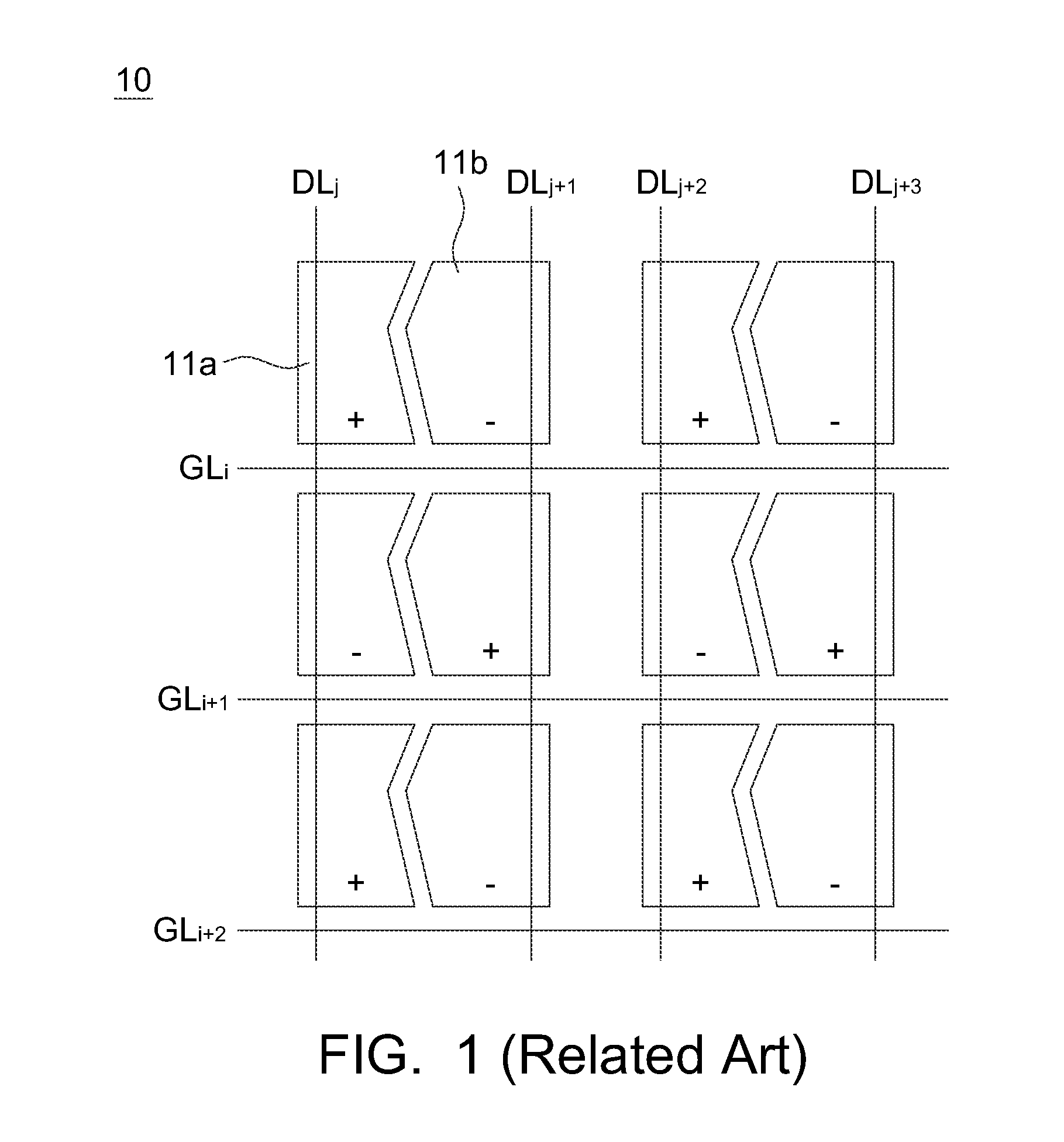 Liquid crystal display element and pixel structure