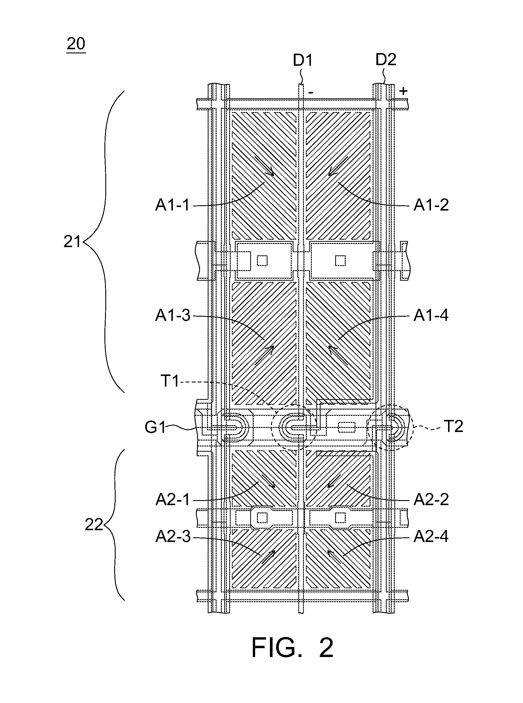 Liquid crystal display element and pixel structure