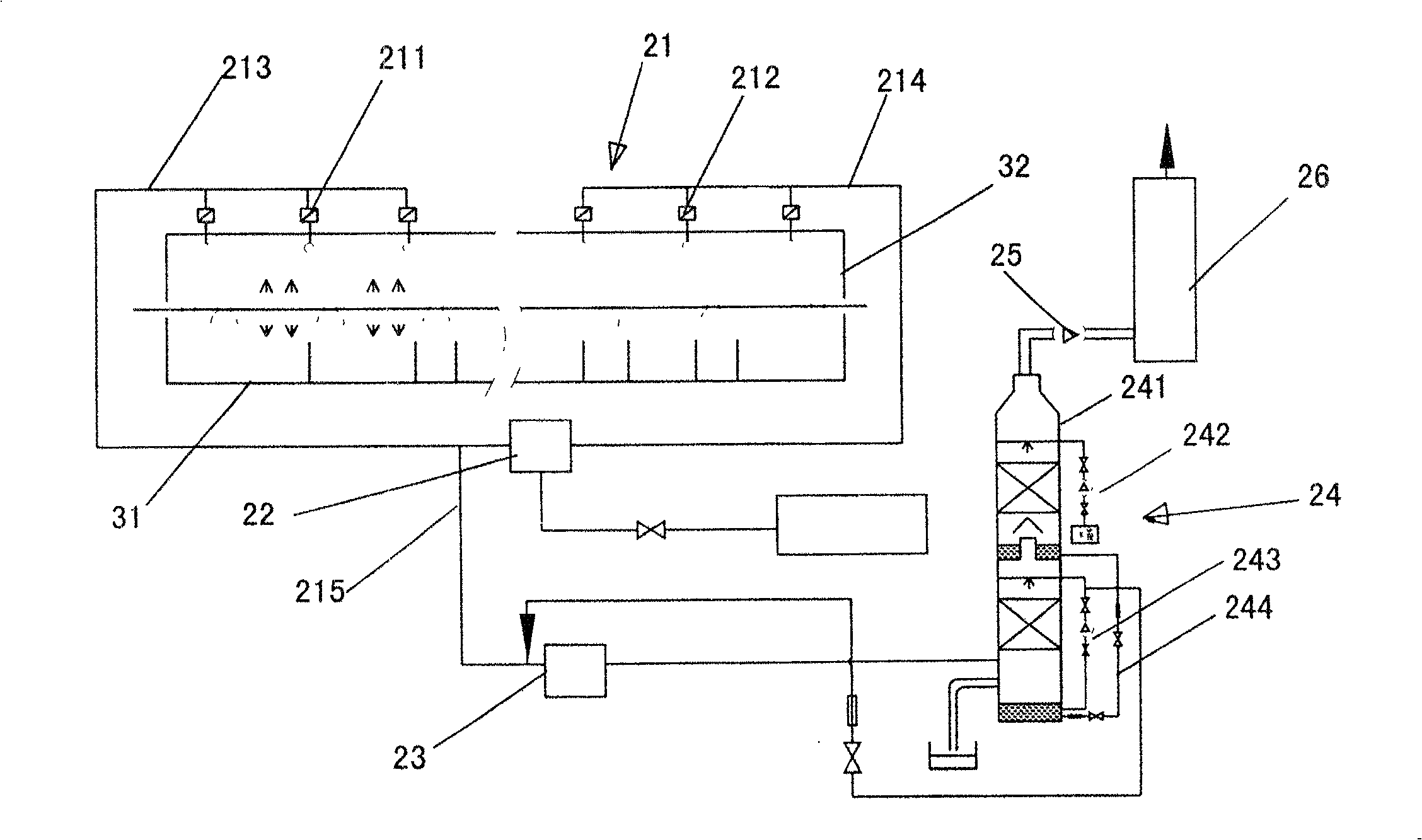 Equipment for collecting and processing acidity mist