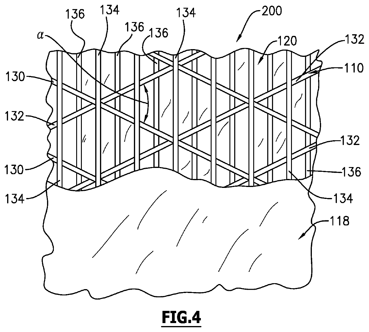 Synthetic Mesh Reinforced Multilayer Material and Bags Made Therefrom