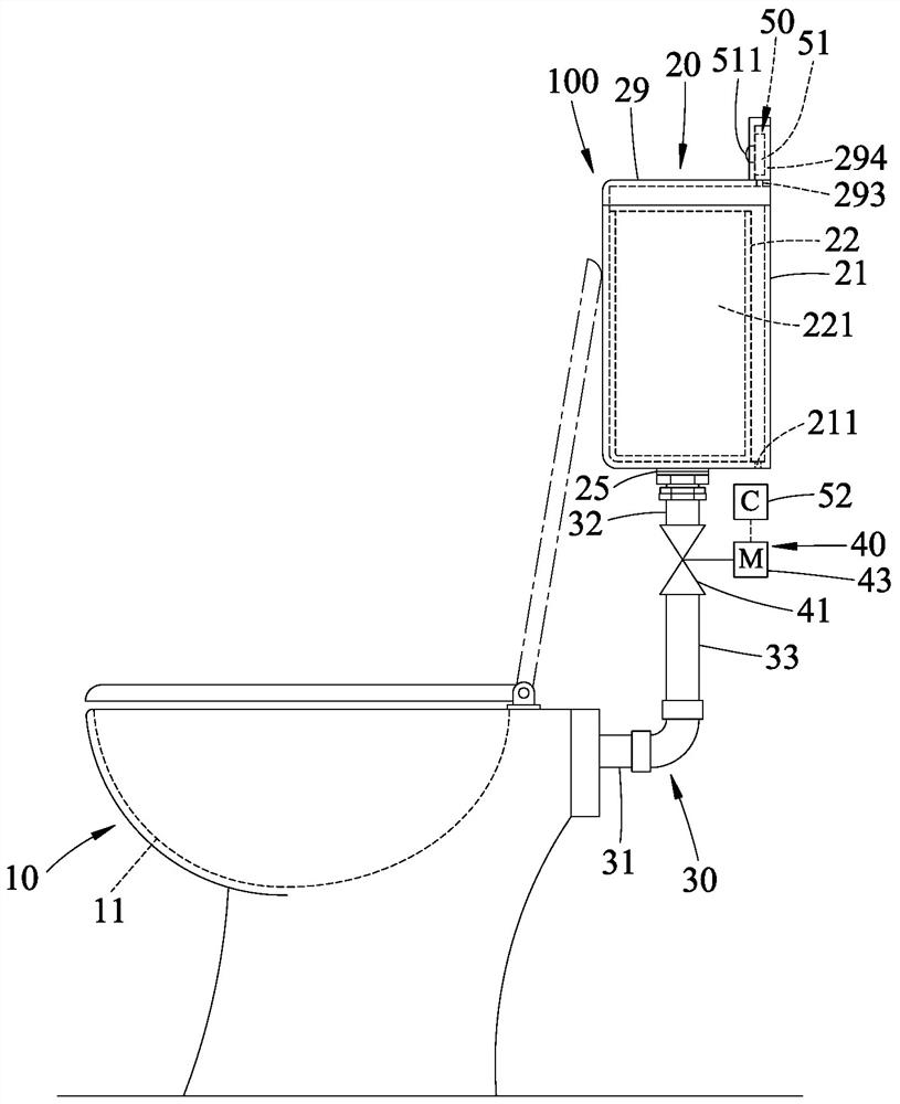 Intelligent full-automatic flush toilet structure