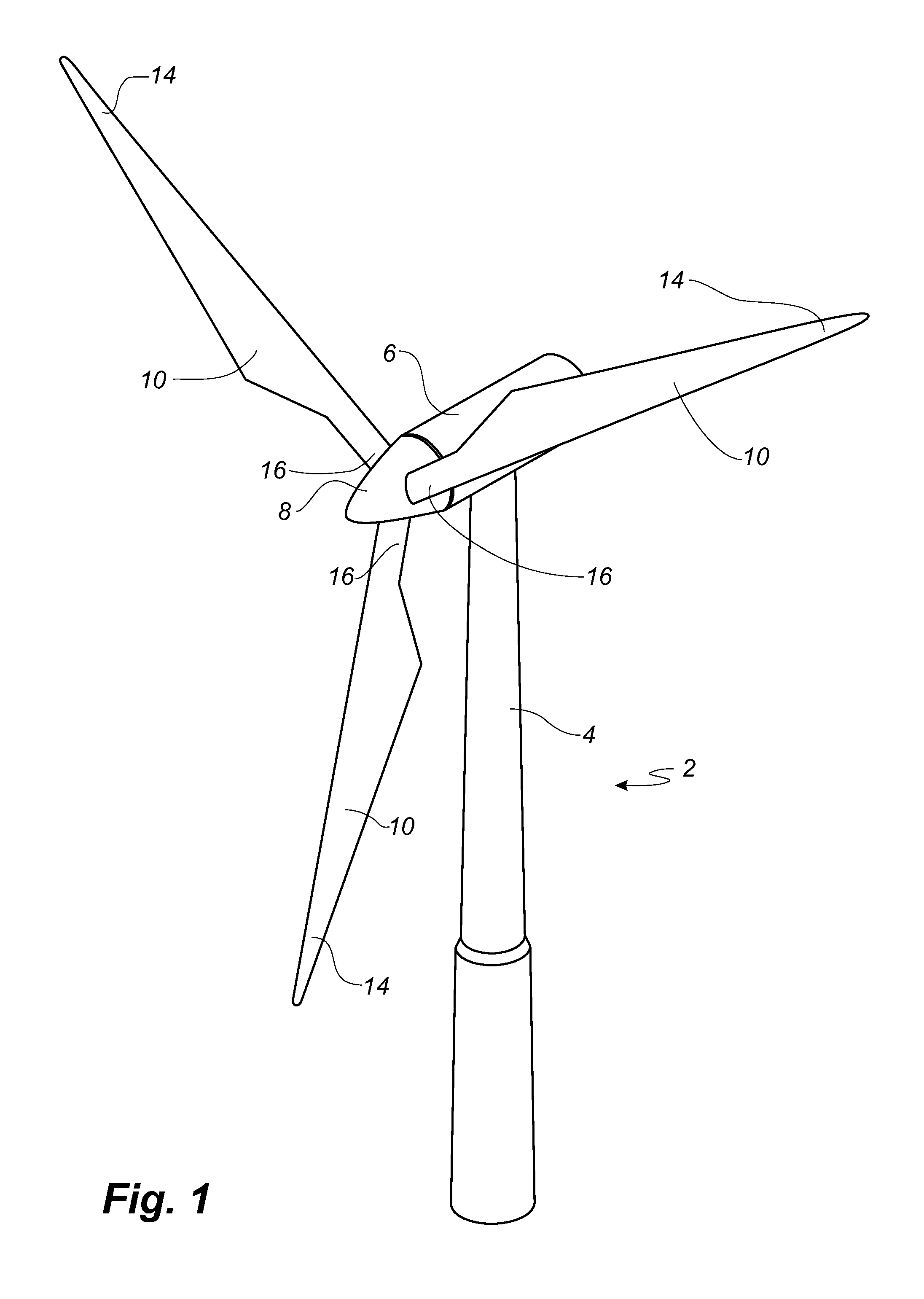 Wind turbine blade provided with optical wind velocity measurement system