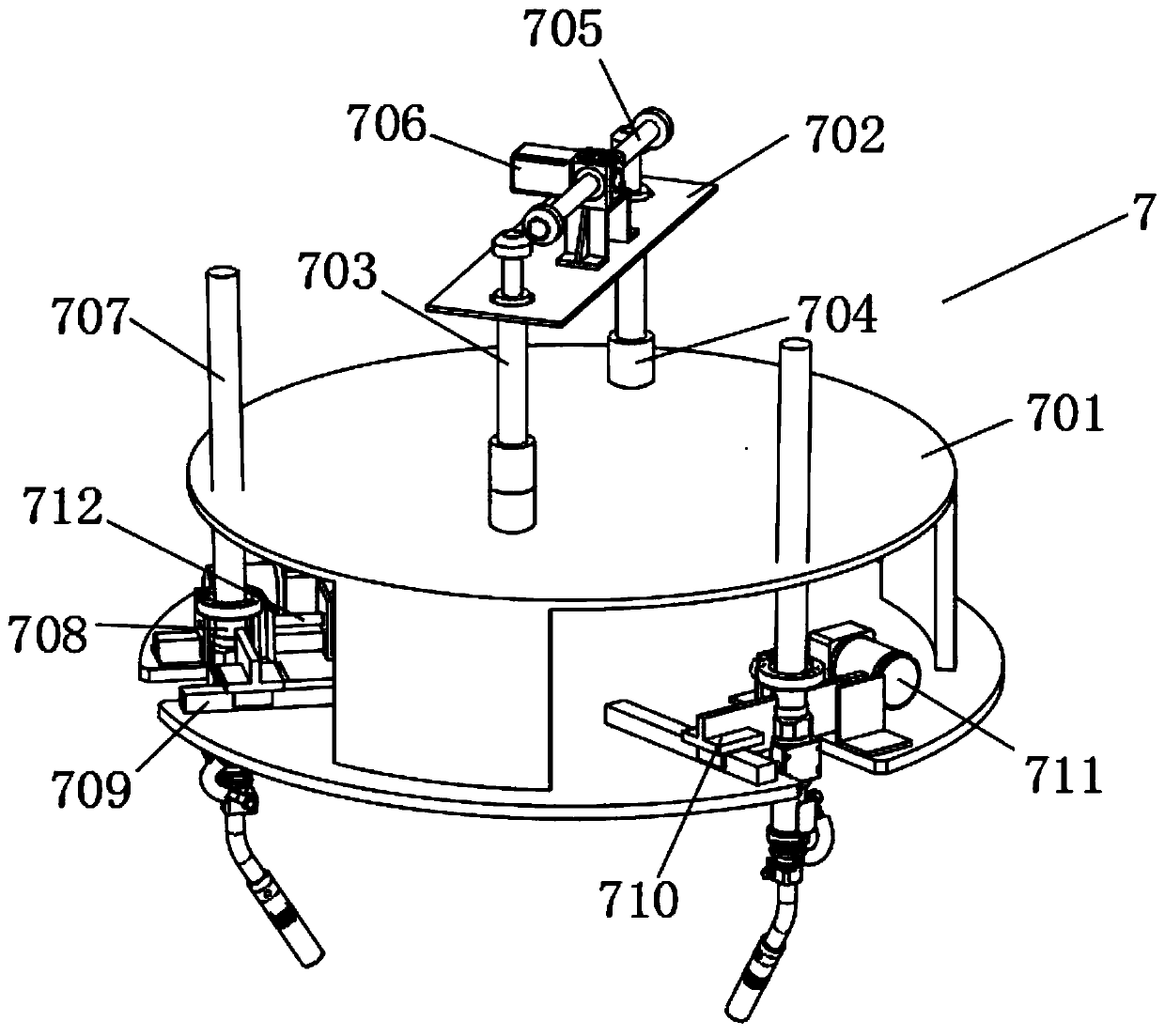 Dust removing device for electric automation equipment