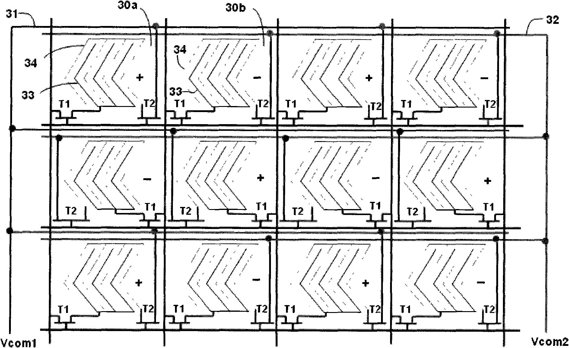 Liquid crystal panel and display device containing same