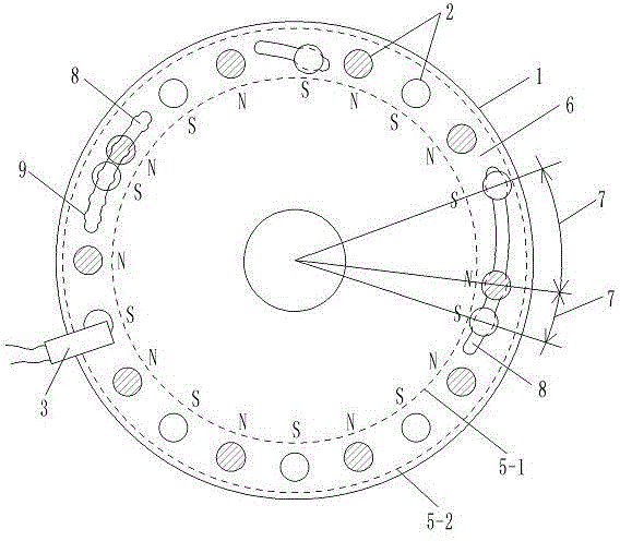 Power-assisted bicycle with adjustable magnetic block position sensor arranged on motor shell