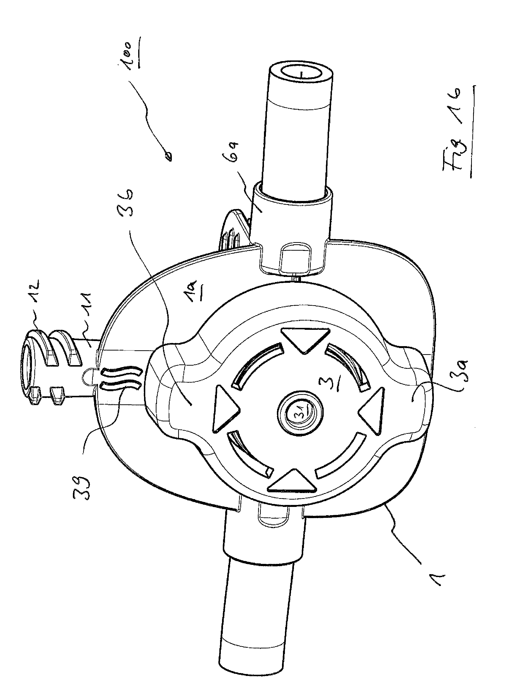 Medical port, blood hose for use in an extracorporeal blood treatment as well as medical treatment appratus