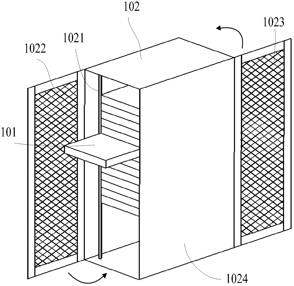 An electronic equipment cooling system with auxiliary cooling device
