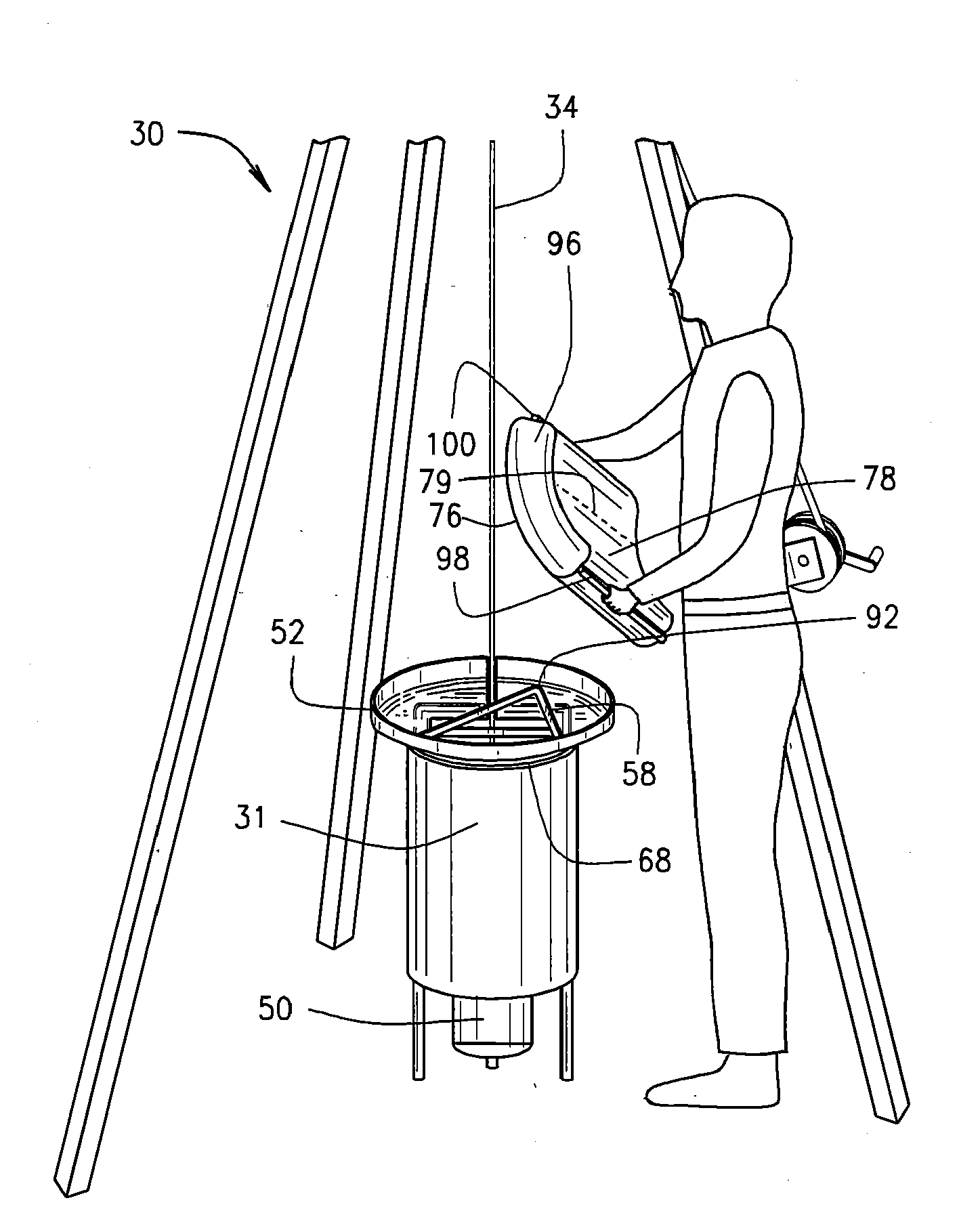 Removable adapter to facilitate manual filling of animal feeders