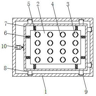 Test tube oscillation device for laboratory analysis and testing