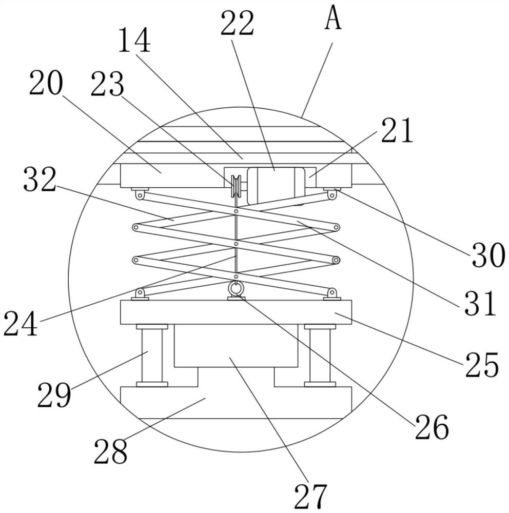 Mechanical metal material surface rust removal device