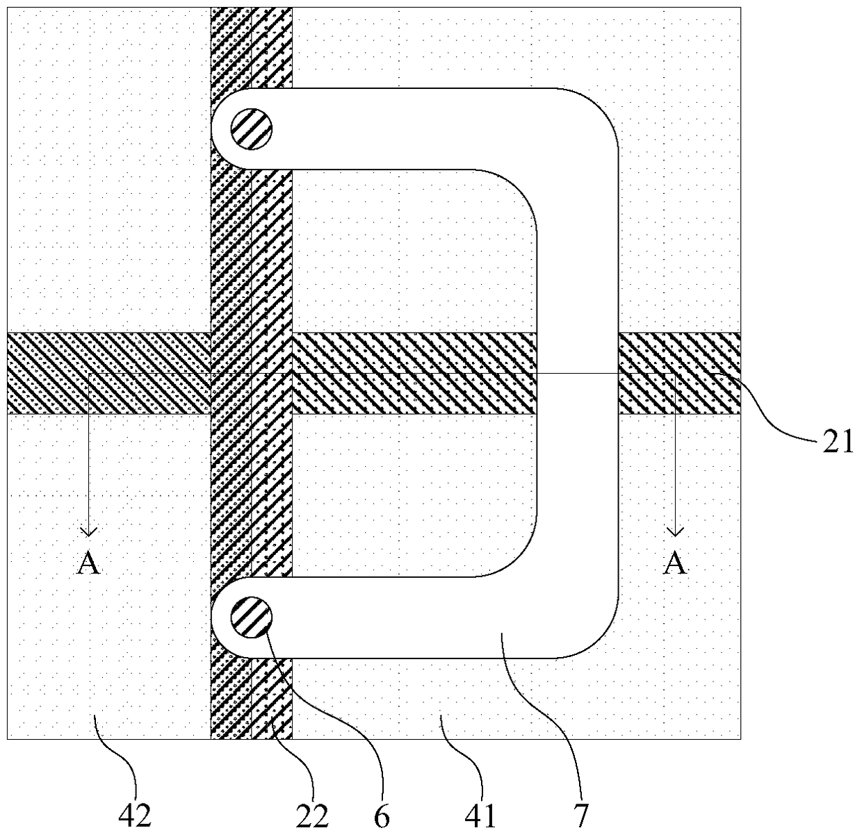 Long line repair method of coa array substrate