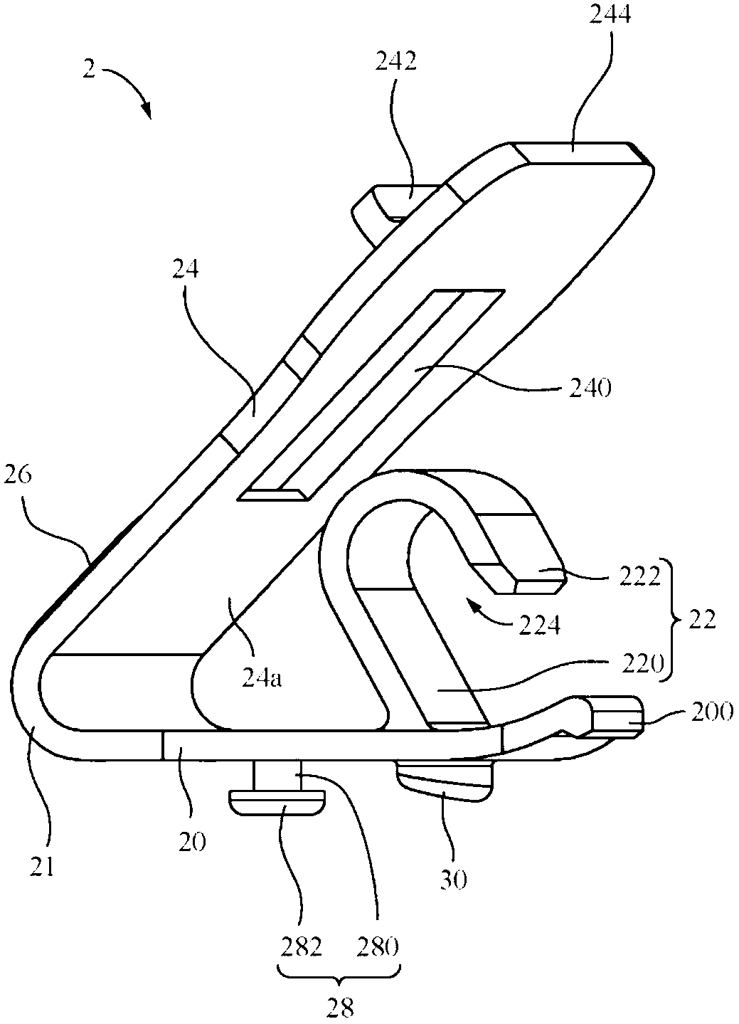 Wire clamp and electronic device using same