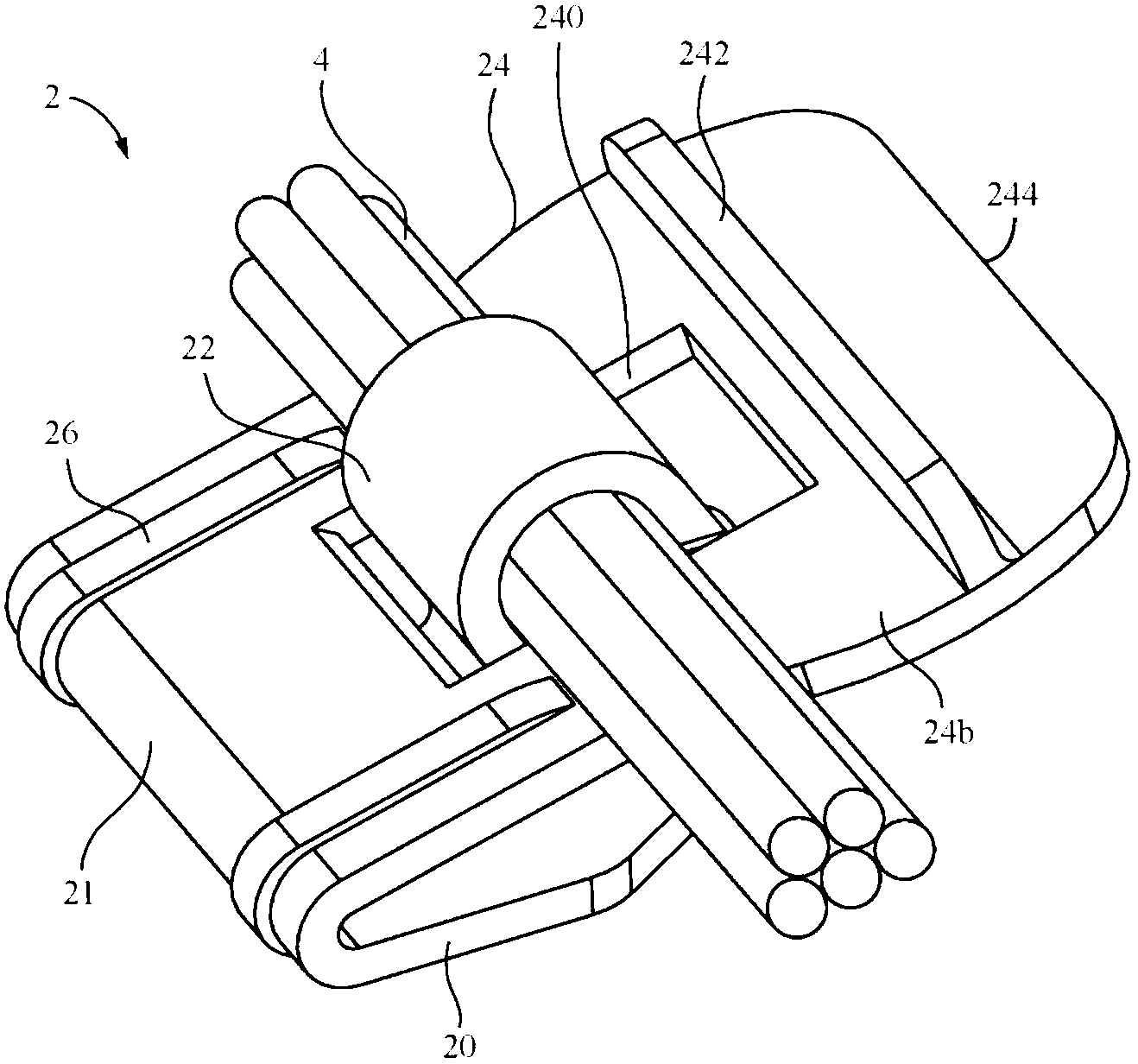 Wire clamp and electronic device using same